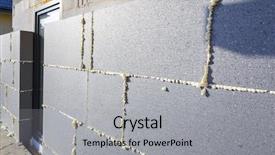  Presentation with under construction - Theme enhanced with eco brick - graphite styrofoam insolation background and a light gray colored foreground