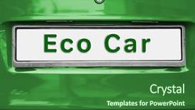  Presentation with eco friendly car concept - Theme with  background and a  colored foreground