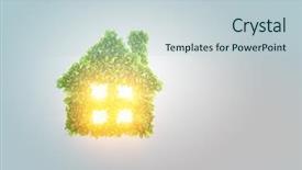  Presentation with eco - PPT layouts consisting of eco construction concept mixed media background and a  colored foreground