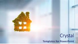  Presentation with alternative - Slides featuring eco construction concept mixed media background and a  colored foreground