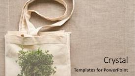  Presentation with plastic bag - Slides featuring  background and a  colored foreground