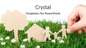  Presentation with hold hand - Slide deck featuring plan b - a label on a grunge wooden file cabinet - alternative solution or backup concept background and a tawny brown colored foreground