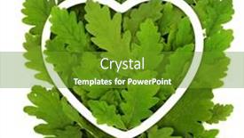  Presentation with heart shape tree - Slide set having eco-friendly-oak-tree-leaf background and a  colored foreground