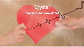  Presentation with heart beat - Beautiful theme featuring eco friendly paper bag - digital composite of heart beat backdrop and a  colored foreground