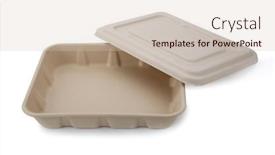  Presentation with eco paper - Presentation theme featuring eco-friendly-paper-box background and a soft green colored foreground