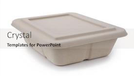  Presentation with eco paper - Slides having eco-friendly-paper-box background and a light gray colored foreground