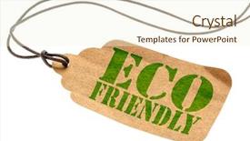 Presentation with eco paper - Slide set featuring eco friendly sign - a paper background and a cream colored foreground