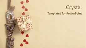  Presentation with plastic waste recycling - Slides consisting of eco-friendly-zero-waste-valentine background and a  colored foreground