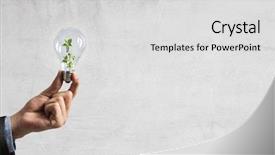  Presentation with green energy - Colorful PPT layouts enhanced with eco green energy mixed media backdrop and a light gray colored foreground