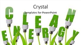  Presentation with light bulbs - PPT theme having plant isolated on white background background and a white colored foreground