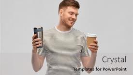  Presentation with eco sustainability - Slides with eco-living-and-sustainability-concept background and a light gray colored foreground