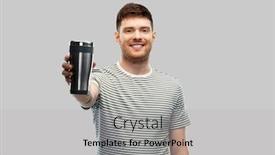  Presentation with eco sustainability - Cool new slides with eco-living-and-sustainability-concept backdrop and a light gray colored foreground