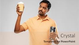  Presentation with eco paper - Audience pleasing presentation theme consisting of eco-living-and-sustainability-concept backdrop and a coral colored foreground