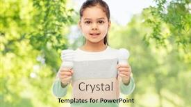  Presentation with eco sustainability - Colorful presentation design enhanced with eco-living-and-sustainability-concept backdrop and a blonde colored foreground