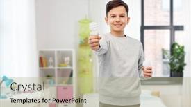  Presentation with eco sustainability - PPT layouts having eco-living-and-sustainability-concept background and a mint green colored foreground