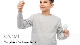  Presentation with eco sustainability - Slide deck with eco-living-and-sustainability-concept background and a white colored foreground