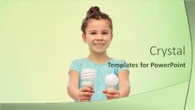  Presentation with eco sustainability - Amazing PPT theme having eco-living-and-sustainability-concept backdrop and a  colored foreground