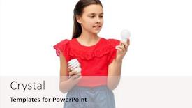  Presentation with eco sustainability - Theme having eco-living-and-sustainability-concept background and a lemonade colored foreground