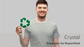  Presentation with eco sustainability - Slide set consisting of eco-living-environment-and-sustainability background and a light gray colored foreground