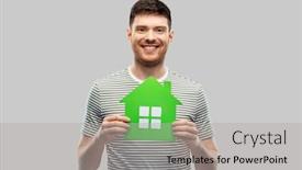  Presentation with sustainability - PPT theme with eco-living-environment-and-sustainability background and a light gray colored foreground