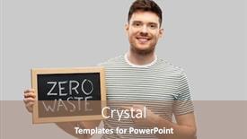  Presentation with eco sustainability - PPT theme featuring eco-living-environment-and-sustainability background and a coral colored foreground