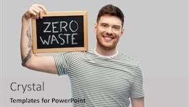  Presentation with eco sustainability - PPT layouts featuring eco-living-environment-and-sustainability background and a light gray colored foreground