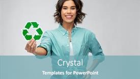  Presentation with sustainability - Cool new PPT theme with eco-living-environment-and-sustainability backdrop and a teal colored foreground