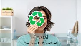  Presentation with eco sustainability - Slides having eco-living-environment-and-sustainability background and a light blue colored foreground