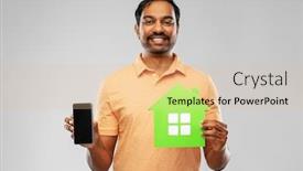  Presentation with eco sustainability - Colorful presentation theme enhanced with eco-living-environment-and-sustainability backdrop and a lemonade colored foreground