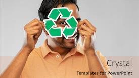  Presentation with eco sustainability - Cool new presentation theme with eco-living-environment-and-sustainability backdrop and a coral colored foreground