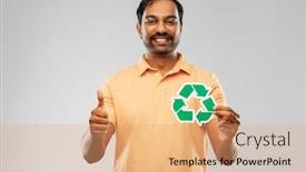  Presentation with eco sustainability - PPT theme enhanced with eco-living-environment-and-sustainability background and a coral colored foreground