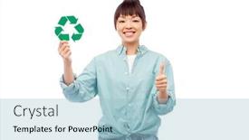  Presentation with sustainability - Amazing slide set having eco-living-environment-and-sustainability backdrop and a light blue colored foreground