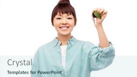  Presentation with eco green car - Slide deck enhanced with eco-living-environment-and-sustainability background and a light blue colored foreground