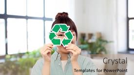  Presentation with eco sustainability - Slide deck enhanced with eco-living-environment-and-sustainability background and a coral colored foreground