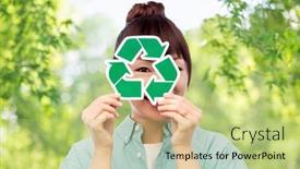  Presentation with eco sustainability - Audience pleasing slide deck consisting of eco-living-environment-and-sustainability backdrop and a mint green colored foreground