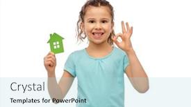  Presentation with eco sustainability - Slide deck having eco-living-environment-and-sustainability background and a light blue colored foreground