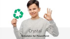  Presentation with eco sustainability - Theme having eco-living-environment-and-sustainability background and a light gray colored foreground