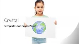  Presentation with eco sustainability - PPT theme consisting of eco-living-environment-and-sustainability background and a white colored foreground