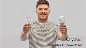  Presentation with eco sustainability - Audience pleasing theme consisting of eco-living-inspiration-and-sustainability backdrop and a light gray colored foreground