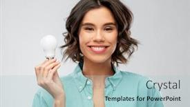  Presentation with eco sustainability - Amazing slide deck having eco-living-inspiration-and-sustainability backdrop and a light blue colored foreground