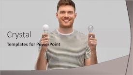  Presentation with eco sustainability - PPT theme enhanced with eco-living-inspiration-and-sustainability background and a light gray colored foreground