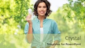 Presentation with eco sustainability - Audience pleasing PPT theme consisting of eco-living-inspiration-and-sustainability backdrop and a soft green colored foreground