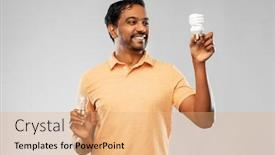  Presentation with eco sustainability - Slides featuring eco-living-inspiration-and-sustainability background and a coral colored foreground