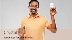  Presentation with eco sustainability - Cool new PPT theme with eco-living-inspiration-and-sustainability backdrop and a coral colored foreground