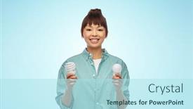  Presentation with eco sustainability - Presentation design consisting of eco-living-inspiration-and-sustainability background and a arctic colored foreground