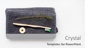  Presentation with black dental - Slide set featuring eco-natural-bamboo-toothbrushes background and a white colored foreground