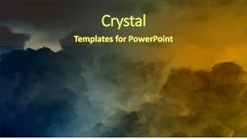  Presentation with rain sky - Amazing presentation having background image of cloudy sky with lightning and rain backdrop and a tawny brown colored foreground