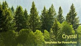 Presentation with green mountains - Slides having forest with lush trees background and a tawny brown colored foreground