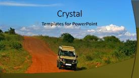  Presentation with africa tourism - Presentation theme having eco tourism - safari africa kenya masai mara background and a light blue colored foreground