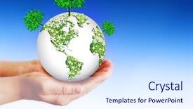  Presentation with internet - Theme enhanced with ecofriendly - best internet concept globe glowing background and a sky blue colored foreground